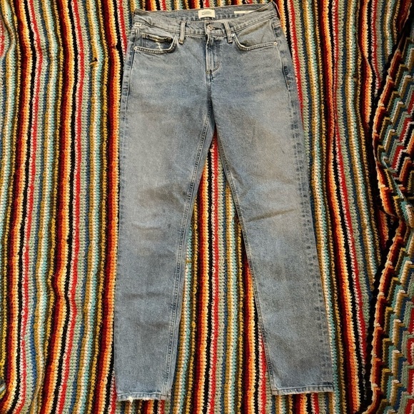 Citizens of Humanity Inga Low Rise Straight Leg Light Wash Lilleth 26 - Picture 3 of 6